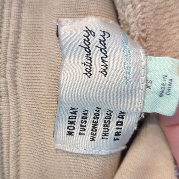 Anthropologie Saturday Sunday Daily Ritual Oversized Patchwork Hoodie XS - Picture 9 of 15